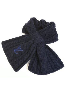 Louis Vuitton Scarf Only LV Mini Cable Wool Navy